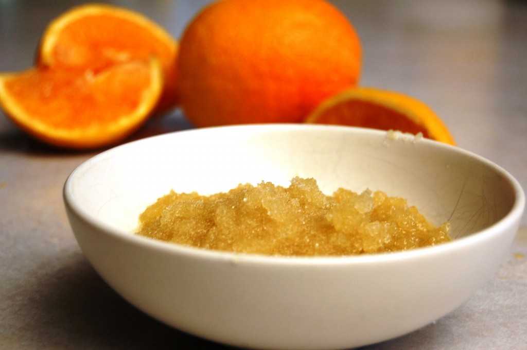 a simple DIY :: orange sugar scrub – the SIMPLE moms