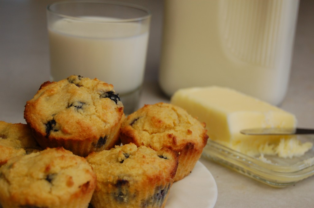 a simple real food recipe :: grain free blueberry breakfast muffins