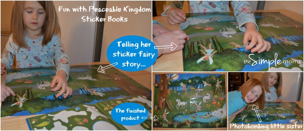 fun with Peaceable Kingdom's Glowing Fairies Sticker Activity Poster Book