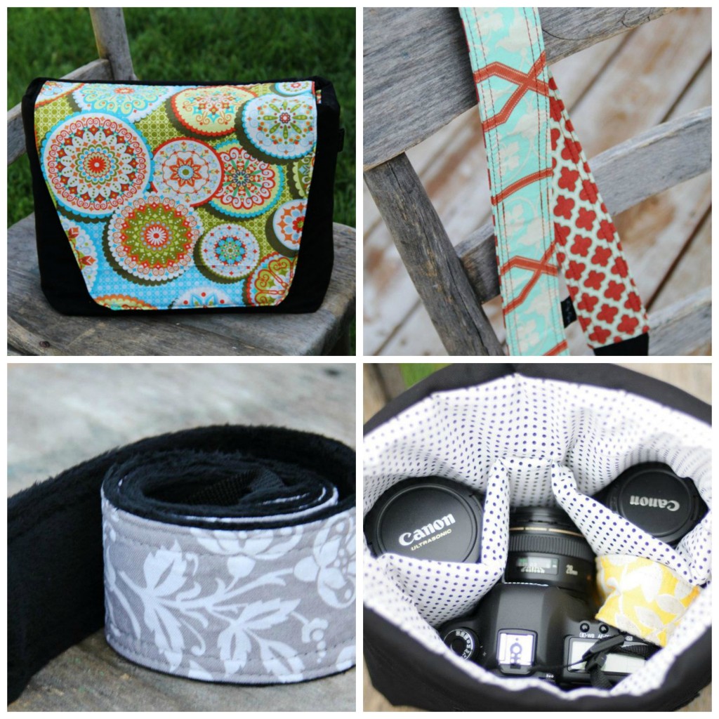 Lily Ryan camera bag and strap collage