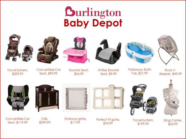 burlington baby items
