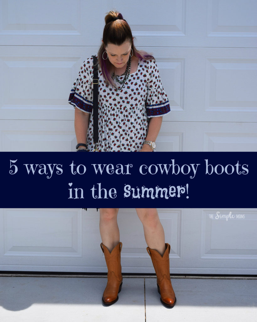 cowboy boots in summer