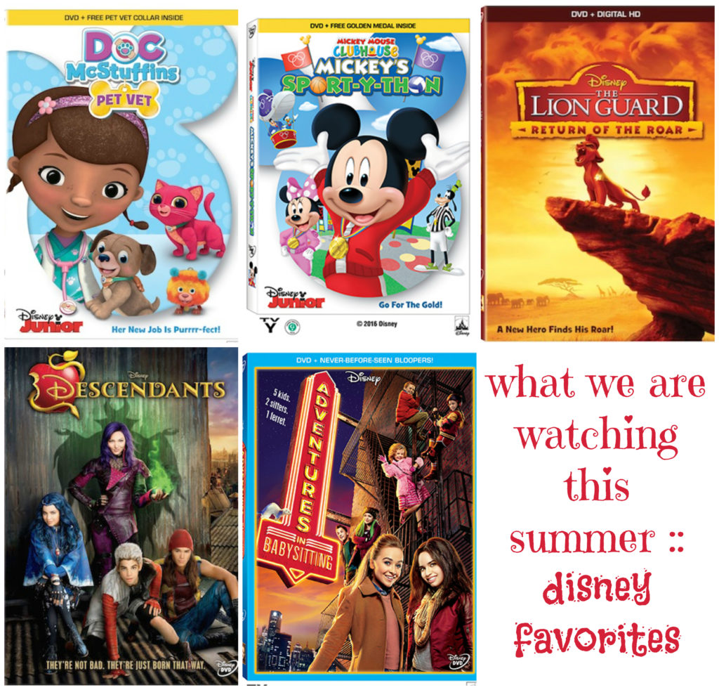 Disney DVD's for summer fun