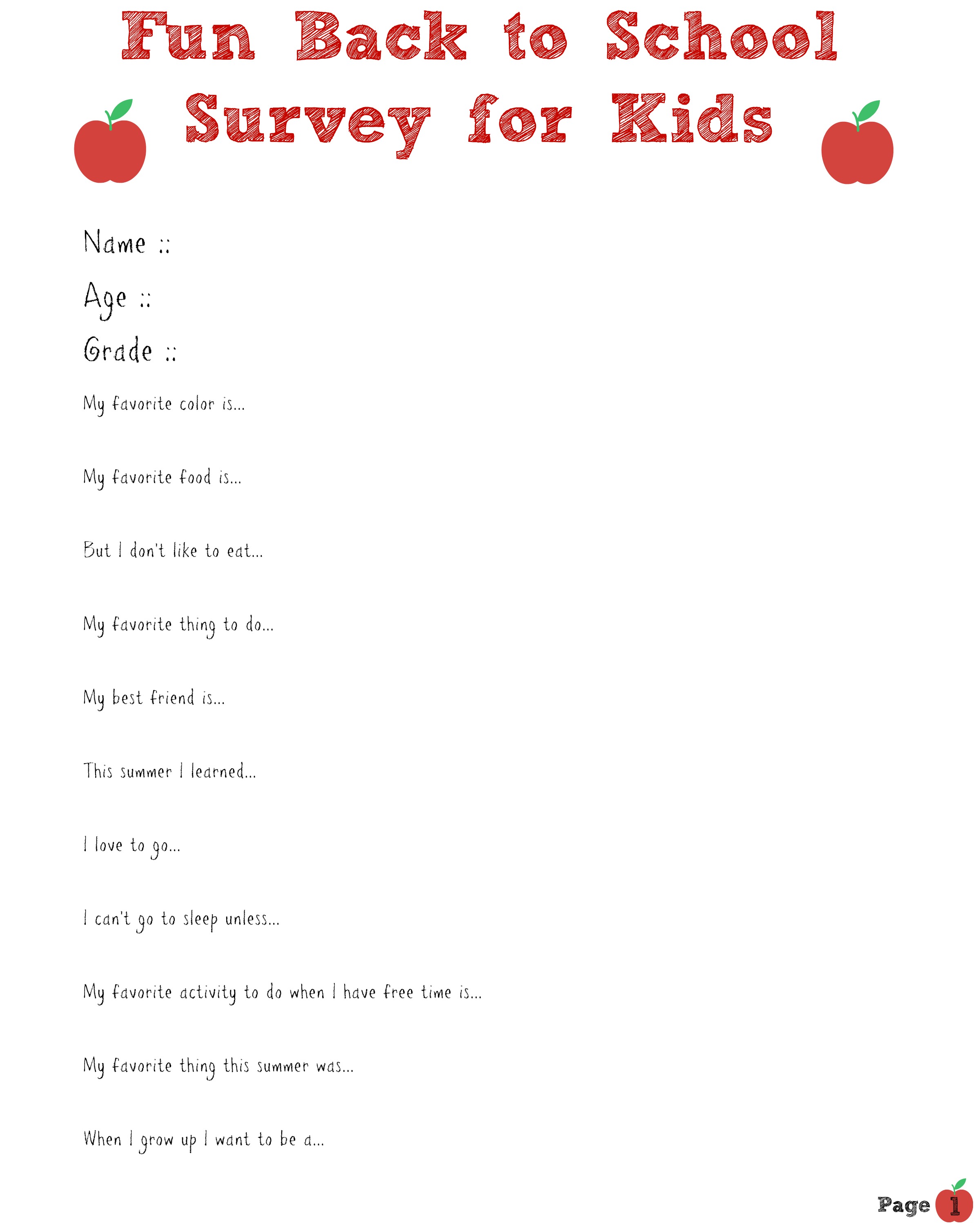 homework survey primary school